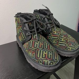 Multi-Color Print UGG Boots